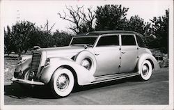 1938 Lincoln Model K LeBaron Postcard