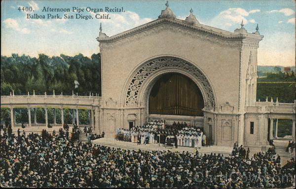 Afternoon Pipe Organ Recital - Balboa Park San Diego California