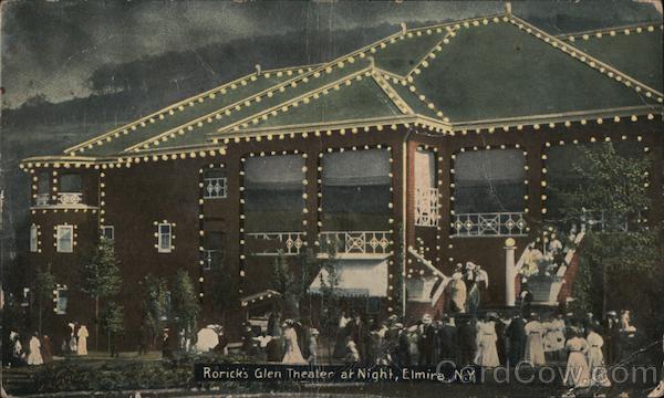 Rorick's Glen Theater at Night Elmira New York