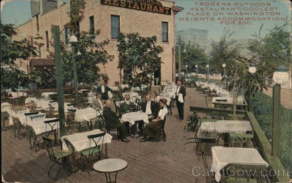 Trogers Outdoor Restaurant, Coolest Place in Washington Heights New York City