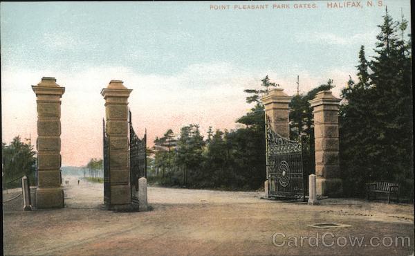 Point Pleasant Park Gates Halifax NS Canada Nova Scotia