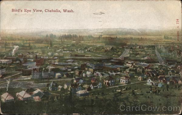 Bird's Eye View Chehalis Washington