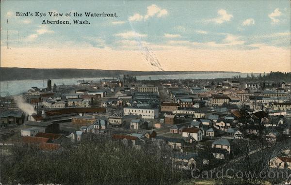 Bird's Eye View of the Waterfront Aberdeen Washington
