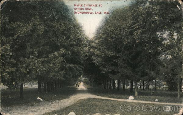 Main Entrance to Spring Bank Oconomowoc Lake Wisconsin