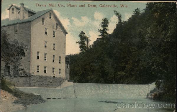 Davis Mill Company Plant and Dam Galesville Wisconsin
