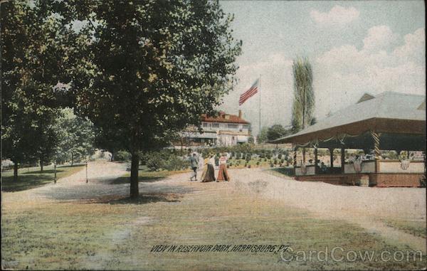 View in Reservoir Park Harrisburg Pennsylvania