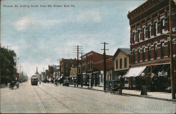 Parade Street looking South from 8th Street Erie Pennsylvania