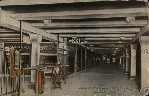 Interior of Subway, 13th Street Station Philadelphia Pennsylvania