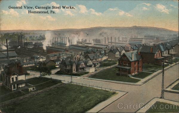 General View, Carnegie Steel Works Homestead Pennsylvania