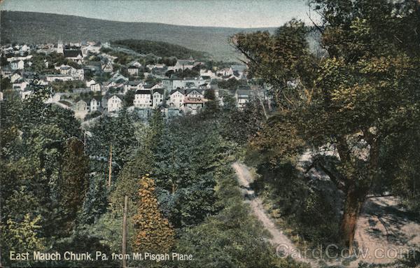 View from Mt Pisgah Plane East Mauch Chunk Pennsylvania