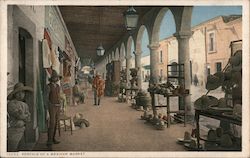 Portals of a Mexican Market Postcard