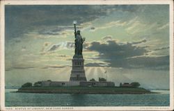 Statue of Liberty, New York Harbor New York City, NY Postcard Postcard Postcard