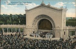 Afternoon Pipe Organ Recital - Balboa Park Postcard