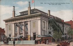 Salt Lake Theatre, Built by Brigham Young Postcard