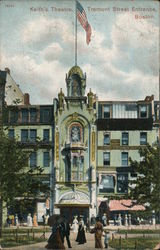 Keith's Theatre - Tremont Street Entrance Postcard