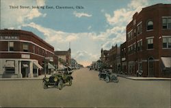 Third Street Looking East Postcard