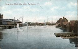 Waterfront Yacht Club Slip Burlington, VT Postcard Postcard Postcard