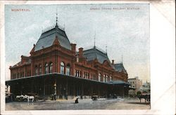Grand Trunk Railway Station Montreal, PQ Canada Quebec Postcard Postcard Postcard