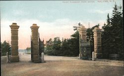 Point Pleasant Park Gates Postcard