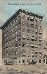 Perkins Building i Newspaper Row Postcard