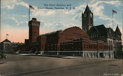 The State Armory and Court House Postcard