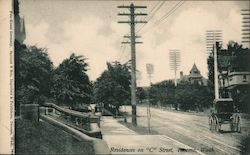 Residences on C Street Postcard