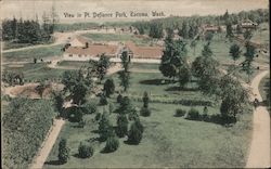 View in Point Defiance Park Postcard
