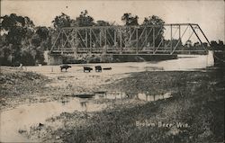 Bridge Over River Postcard