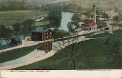 City Water Pumping Station Postcard