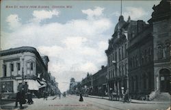 Main St. North from Algoma Oshkosh, WI Postcard Postcard Postcard