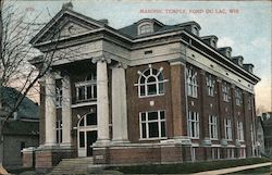 Masonic Temple Fond Du Lac, WI Postcard Postcard Postcard