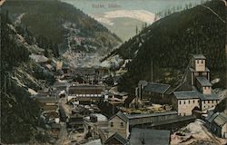 Bird's Eye View of Burke Idaho Postcard Postcard Postcard