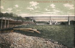 Omaha Railroad R Bridge Postcard