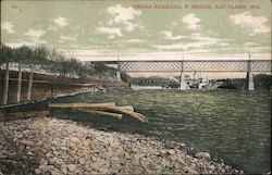 Omaha Railroad R Bridge Postcard