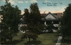 Rear View of Country Club Postcard