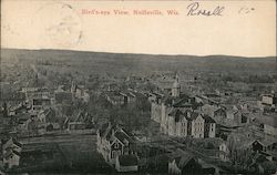 Bird's Eye View Neillsville, WI Postcard Postcard Postcard