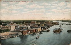 Bird's Eye View of Harbor Postcard