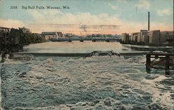 Big Bull Falls Wausau, WI Postcard Postcard Postcard