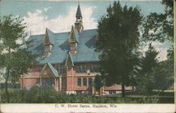 UW Horse Barns Postcard
