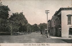 East Lake Street Lake Mills, WI Postcard Postcard Postcard