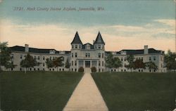 Rock County Insane Asylum Janesville, WI Postcard Postcard Postcard