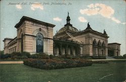 Memorial Hall at Fairmount Park Philadelphia, PA Postcard Postcard Postcard