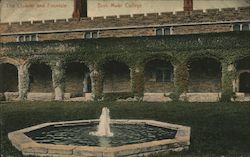 The Cloister and Fountain, Bryn Mawr College Postcard