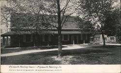 Plymouth Meeting House - Used as hospital during the battle of Germantown Postcard