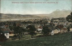 Bird's Eye View taken from Cemetery Hill Postcard