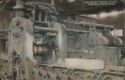 A White Hot Two Ton Ingot, Carnegie Steel Mills Postcard