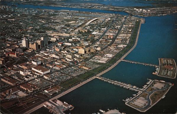 Aerial View of Downtown Corpus Christi Texas Frank B. Whaley