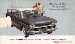 Jack Teaford 1960 Rambler Super Cross Country Station Wagon Postcard