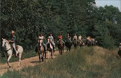 The Trail Ride Woodside Ranch Mauston, WI Postcard Postcard Postcard