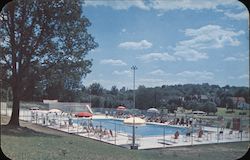 Swimming Pool, Hotel Bader Postcard